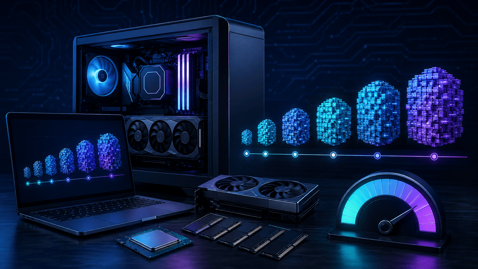 سیستم من چه مدل هوش مصنوعی لوکالی را اجرا می‌کند؟ راهنمای RAM، VRAM و CPU